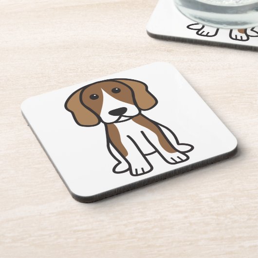 Dessous-de-verre Bande dessinée de chien de beagle (Côté gauche)