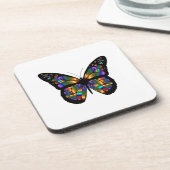 Dessous-de-verre Bande dessinée de papillon de gradient (Côté gauche)