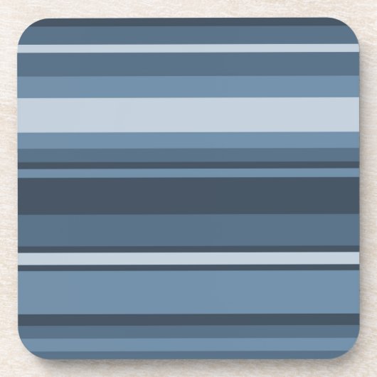 Dessous-de-verre Bandes bleu gris (Devant)