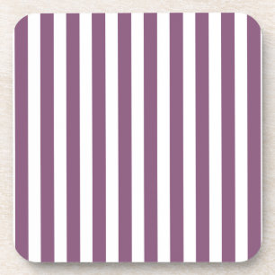 Dessous-de-verre Bandes de bonbons mauves et blanches