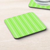 Dessous-de-verre Bandes de bonbons vert citron (Côté gauche)