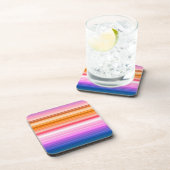 Dessous-de-verre Bandes de couleurs horizontales (Côté Droit)