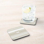 Dessous-de-verre Bandes de grès monogramme (Côté Droit)