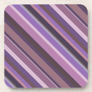 Dessous-de-verre Bandes diagonales mauves