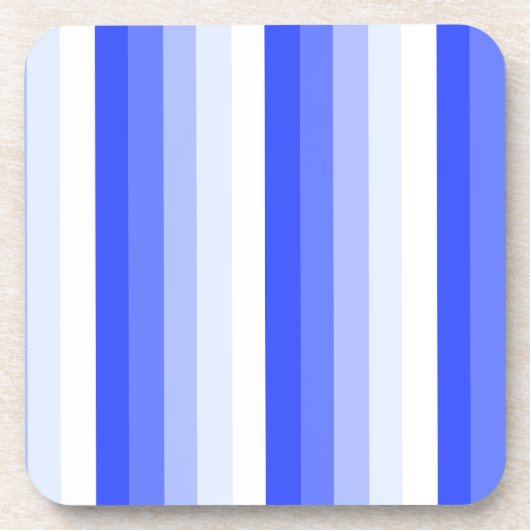 Dessous-de-verre Bandes d'ombre bleu royal (Devant)