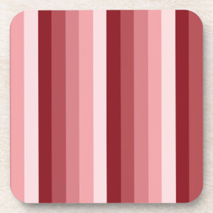 Dessous-de-verre Bandes d'ombre rouges