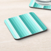 Dessous-de-verre Bandes d'ombre turquoise (Côté gauche)