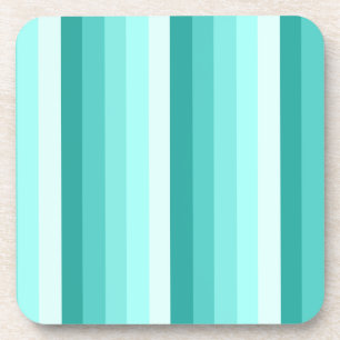 Dessous-de-verre Bandes d'ombre turquoise