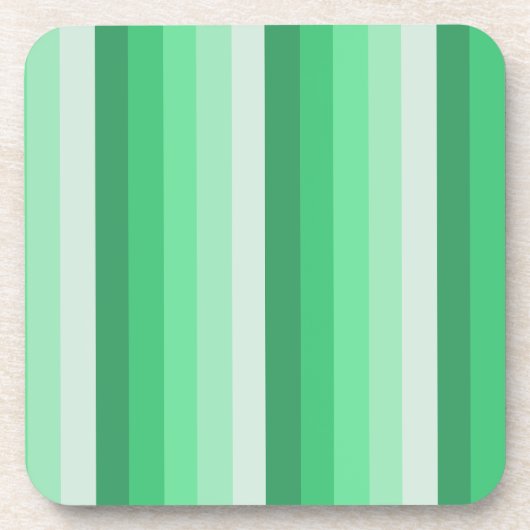 Dessous-de-verre Bandes d'ombre vertes (Devant)