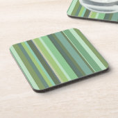 Dessous-de-verre Bandes horizontales vert olive (Côté gauche)