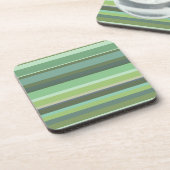 Dessous-de-verre Bandes horizontales vert olive (Côté gauche)