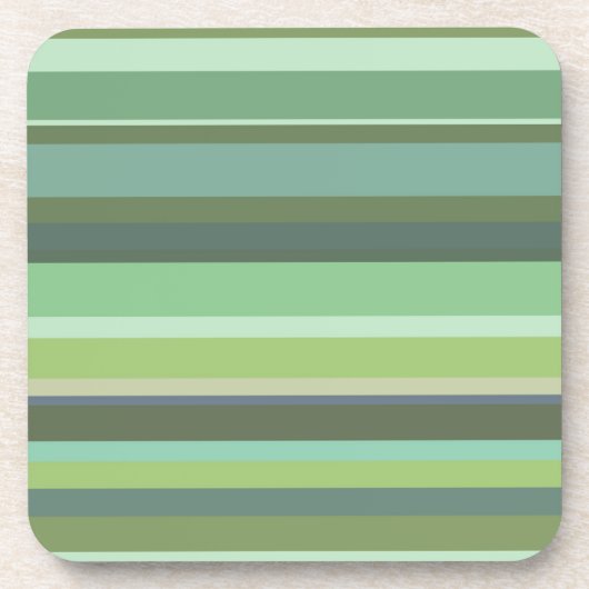 Dessous-de-verre Bandes horizontales vert olive (Devant)