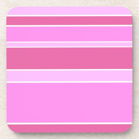 Dessous-de-verre Bandes roses (Devant)