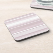 Dessous-de-verre Bandes roses à quartz rose (Côté gauche)