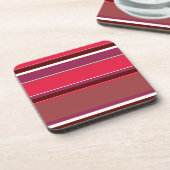 Dessous-de-verre Bandes rouges (Côté gauche)