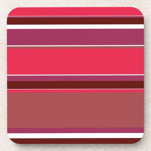 Dessous-de-verre Bandes rouges (Devant)