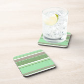 Dessous-de-verre Bandes vert pâle (Côté Droit)