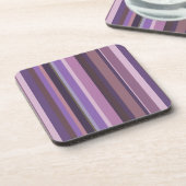 Dessous-de-verre Bandes verticales mauves (Côté gauche)