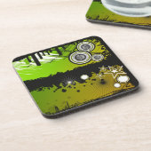 Dessous-de-verre Bannière grunge de musique de style (Côté gauche)