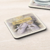 Dessous-de-verre Baptême de bébé Neutre, Nom personnalisable, Liam (Côté gauche)