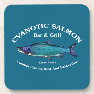 Dessous-de-verre Bar et Grill Saumon Cyanotique