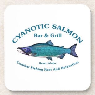 Dessous-de-verre Bar et Grill Saumon Cyanotique
