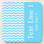 Dessous-de-verre Barbados Surf Wave Chevron personnalisable (Devant)