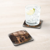 Dessous-de-verre Barn Wood farmhouse mill water wheel (Côté Droit)