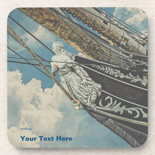 Dessous-de-verre Barque Elissa Figurhead (Devant)