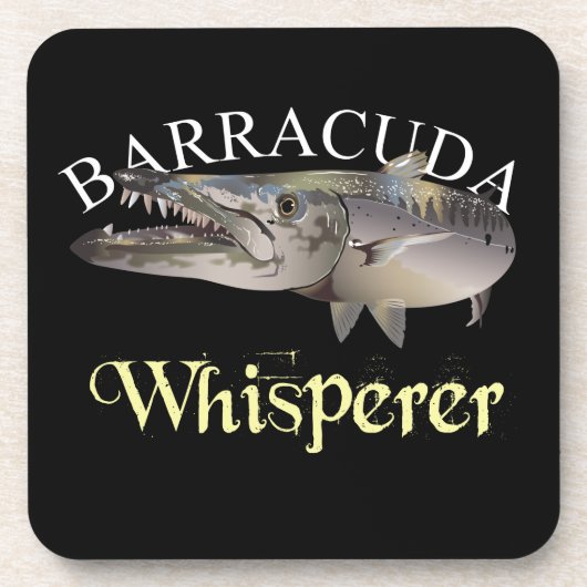 Dessous-de-verre Barracuda Whisperer de couleur foncée (Devant)