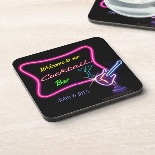 Dessous-de-verre Barre Déconnectez-vous avec vos nom(s) (Côté gauche)