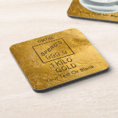 Dessous-de-verre Barre d'or (Côté gauche)