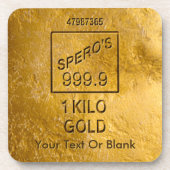 Dessous-de-verre Barre d'or (Devant)