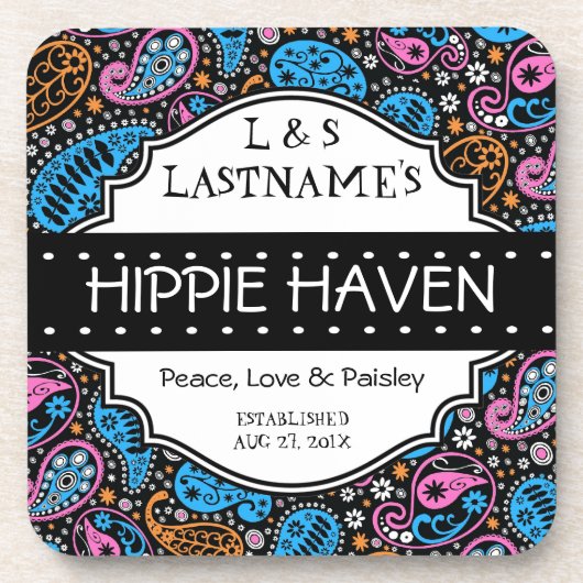Dessous-de-verre Barre hippie faite sur commande de maison de (Devant)