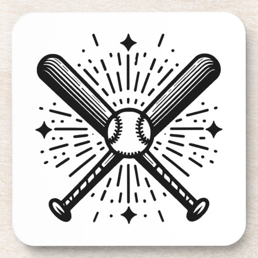 Dessous-de-verre baseball vintage (Devant)