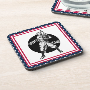 Dessous-de-verre Baseball : Vintage Beverage Coaster