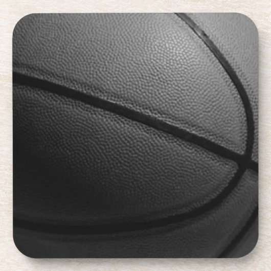 Dessous-de-verre Basket-ball noir et blanc (Devant)