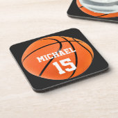 Dessous-de-verre Basket-ball Votre nom (Côté gauche)