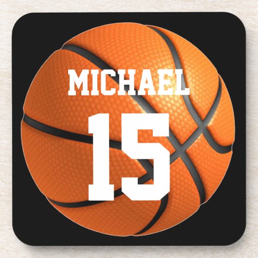 Dessous-de-verre Basket-ball Votre nom (Devant)