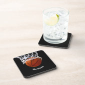 Dessous-de-verre Basket-ball Votre nom (Côté Droit)