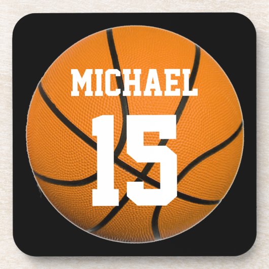 Dessous-de-verre Basket-ball Votre nom (Devant)