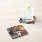 Dessous-de-verre Basket-ball Votre nom (Côté Droit)