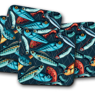 Dessous de verre Bass Lure Legends Ensemble de D