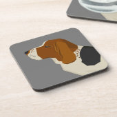 Dessous-de-verre Basset Hound (Côté gauche)