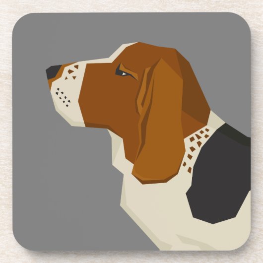 Dessous-de-verre Basset Hound (Devant)
