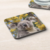 Dessous-de-verre Bataille Jaune Et Ours De Koala, (Côté gauche)