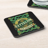 Dessous-de-verre Bataillon historique de Saint-Patrick Crâne celtiq (Côté gauche)