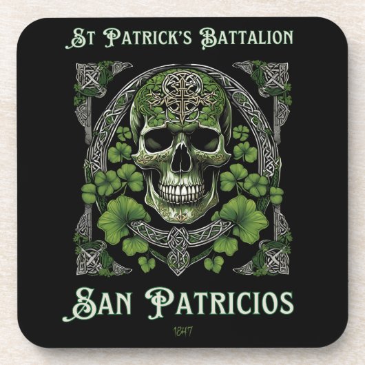 Dessous-de-verre Bataillon historique de Saint-Patrick Crâne celtiq (Devant)