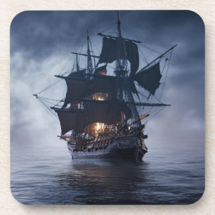 Dessous-de-verre Bateau de galon espagnol Pirate