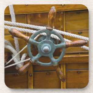 Dessous-de-verre Bateau en bois antique